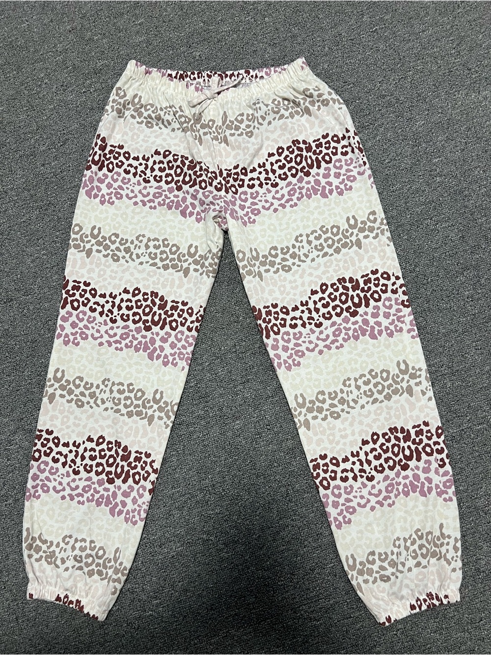 GAP Girls' Leopard Stripe Joggers 8T